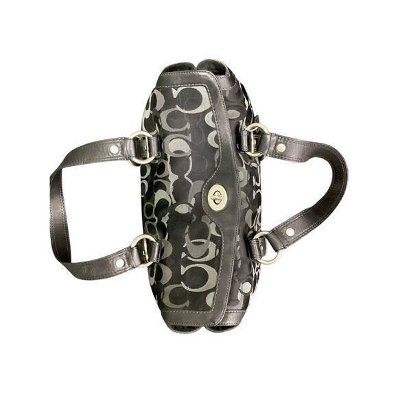 VTG Coach Purse Women’s One Size Chelsea Optic Signature Turn Lock Suede Leather - Picture 4 of 7